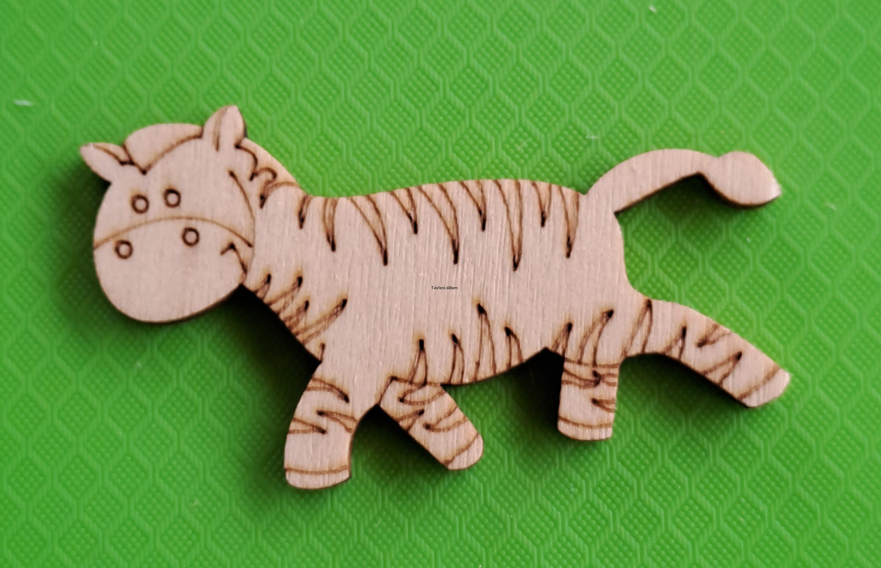 Zebra - dřevěný výřez