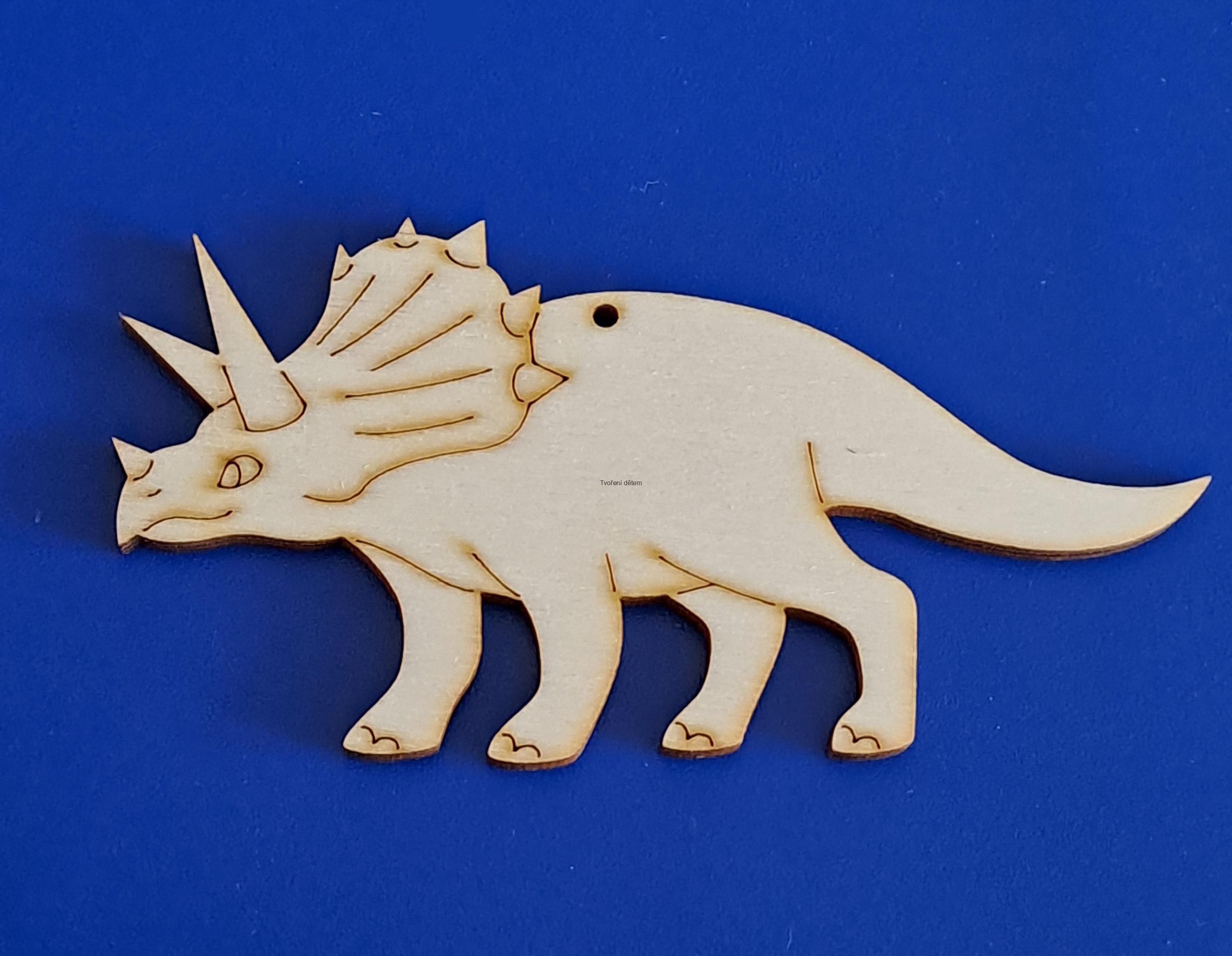 Dinosaurus - dřevěný výřez