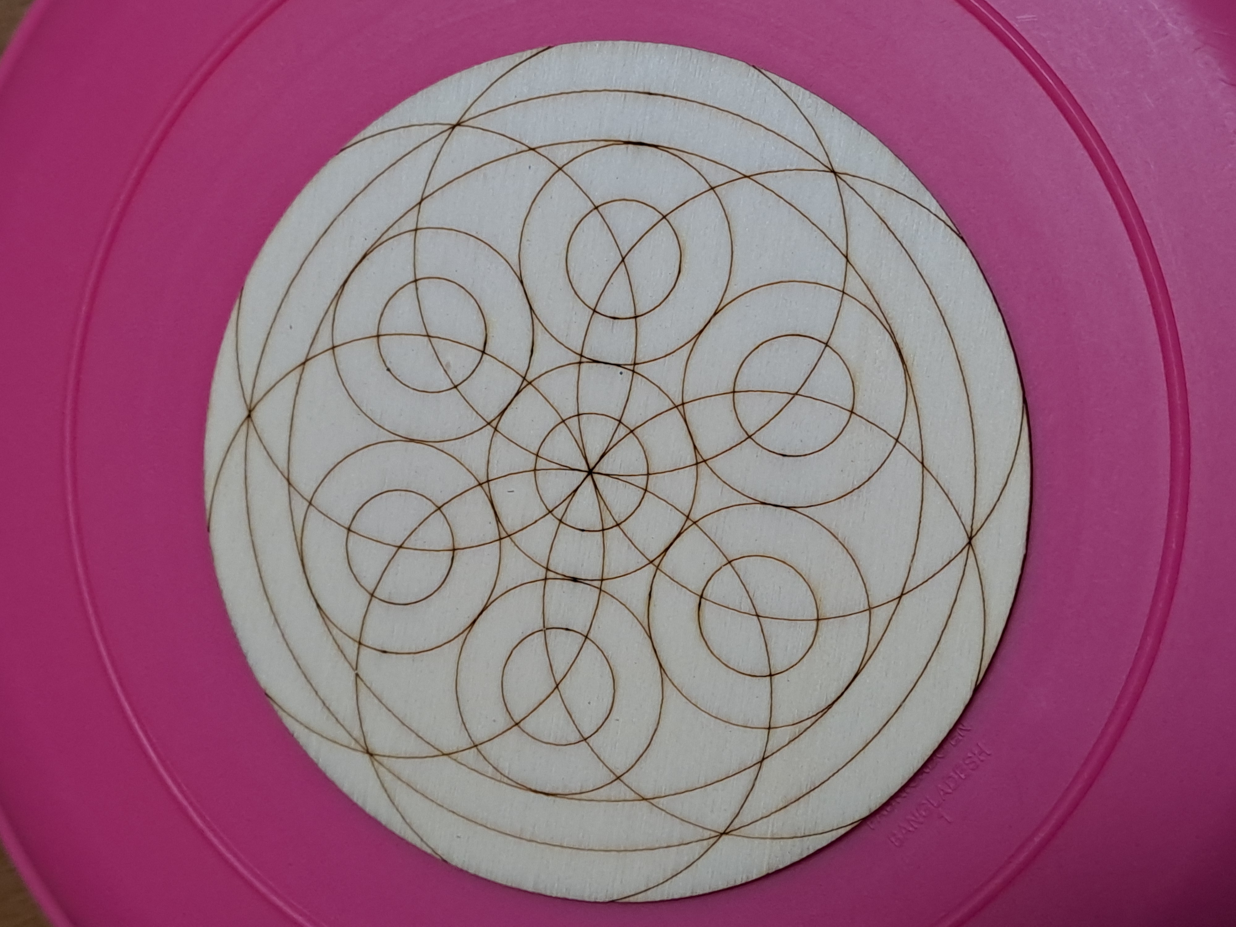 Mandala - dřevěný antistresový výřez