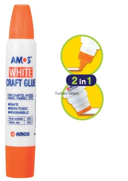 Lepidlo s dvojitým aplikátorem 34 ml na papír, dřevo, textil