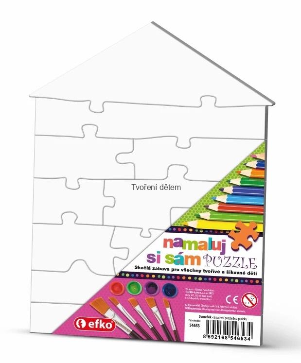 Namaluj si sám Puzzle Domeček