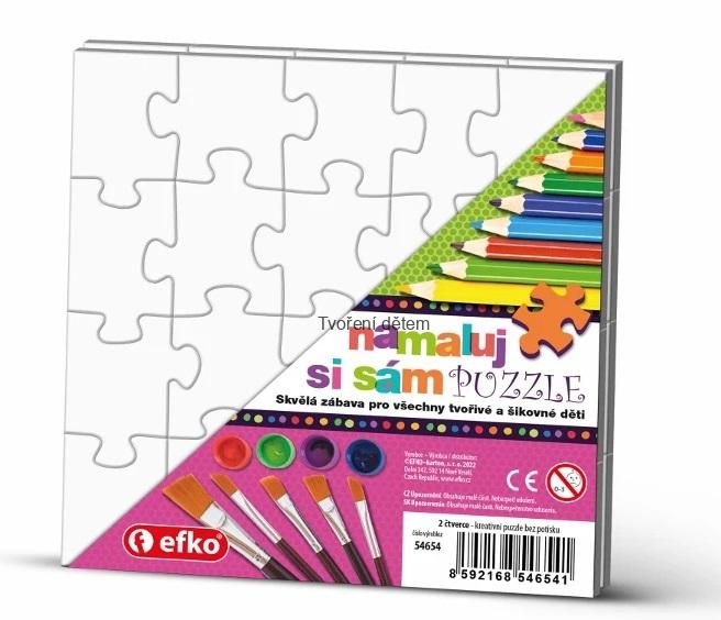 Namaluj si sám Puzzle čtverec