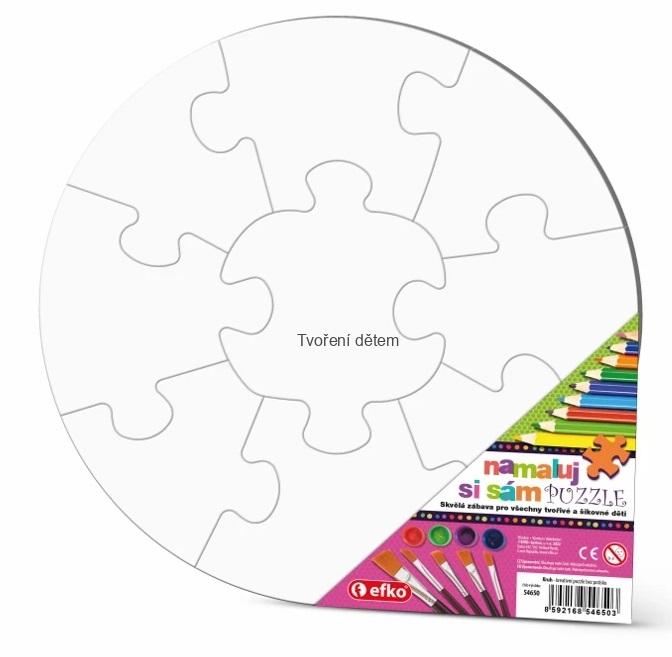 Namaluj si sám Puzzle Kruh