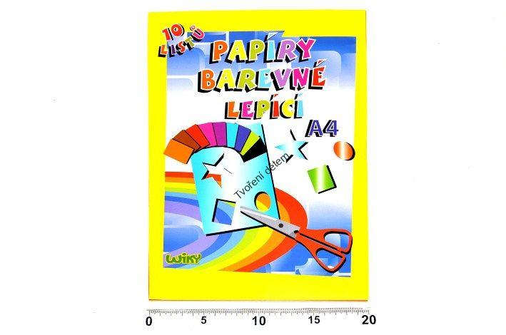 Barevné papíry samolepící