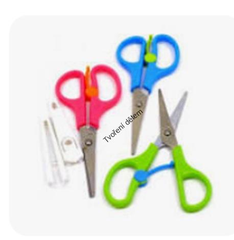 Nůžky zelené 13,5 cm 