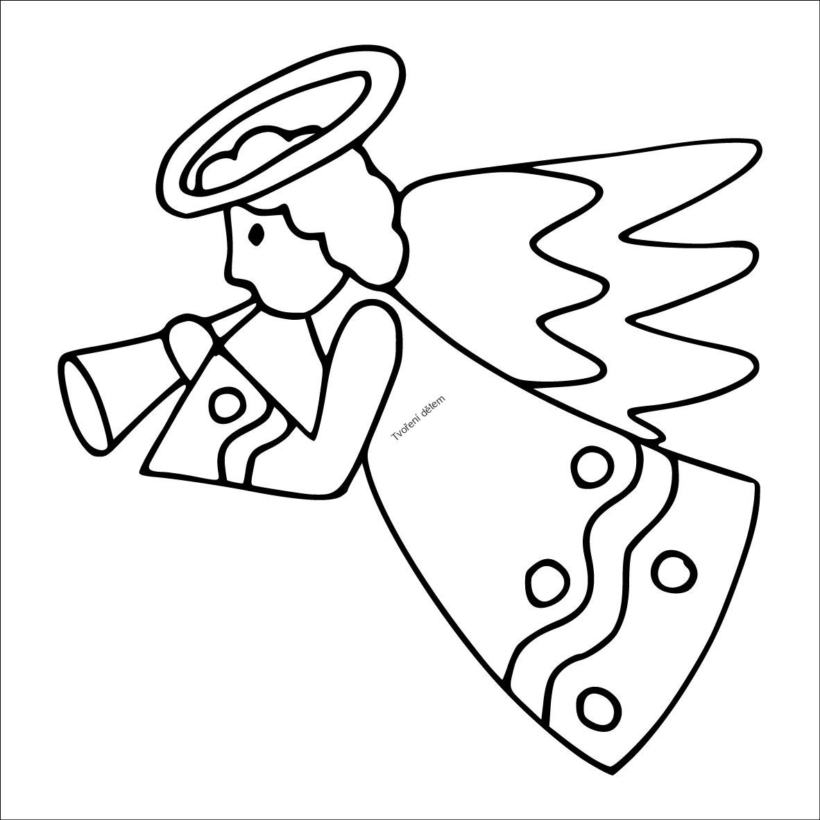 Šablona 10x 10 - Anděl