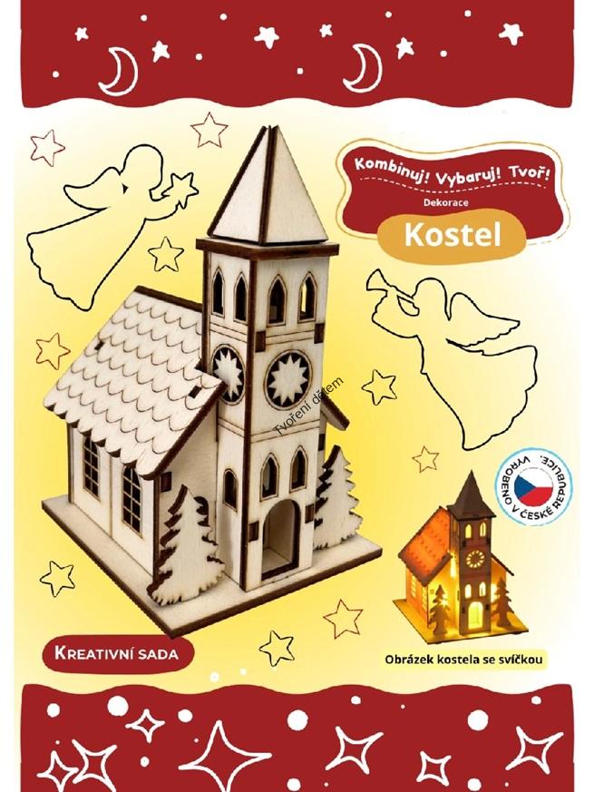 Kreativní sada - Dřevěný kostel