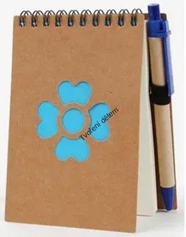 Spirálový blok Eco Flower – s propiskou
